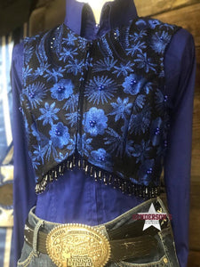 Load image into Gallery viewer, Royal Flowers Bolero - Henderson&#39;s Western Store
