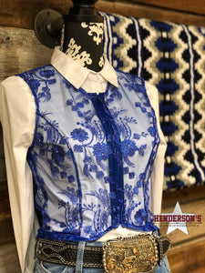 Load image into Gallery viewer, Royal Blue Buckle Crop - Henderson&#39;s Western Store