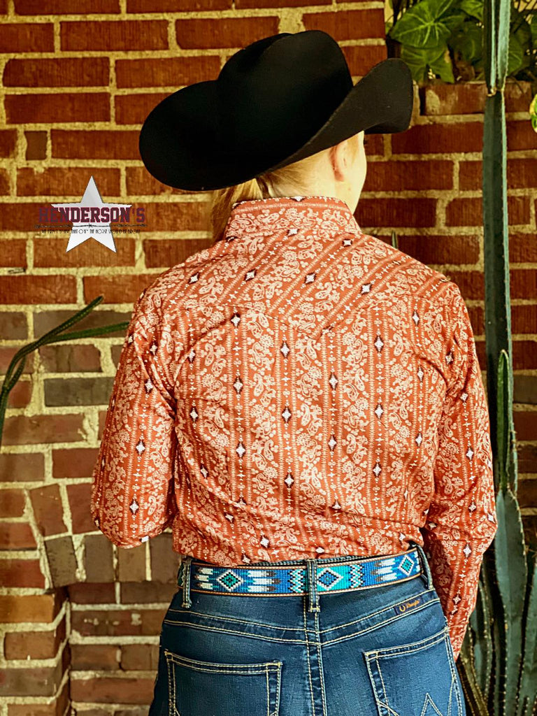 Rough Stock For Her - Rust Aztec Paisley - Henderson's Western Store