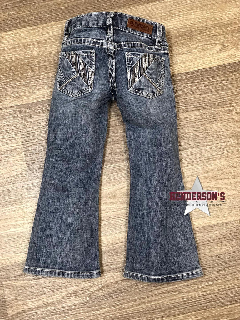 Girl's Rock & Roll Sequin Pocket Jeans - Henderson's Western Store