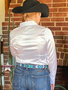 Silk Winning Show Shirt ~ White Show Shirt Henderson's Western Store   