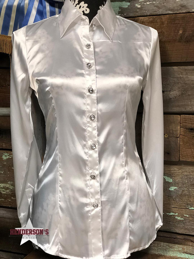 Silk Winning Show Shirt ~ White - Henderson's Western Store