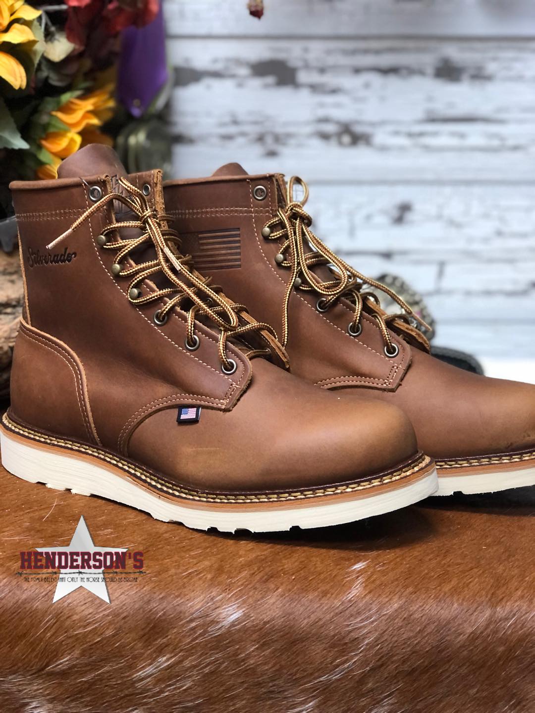 Silverado Boots ~ 6" Lace Up - Made in USA Men's Boots Abilene Boot Co   