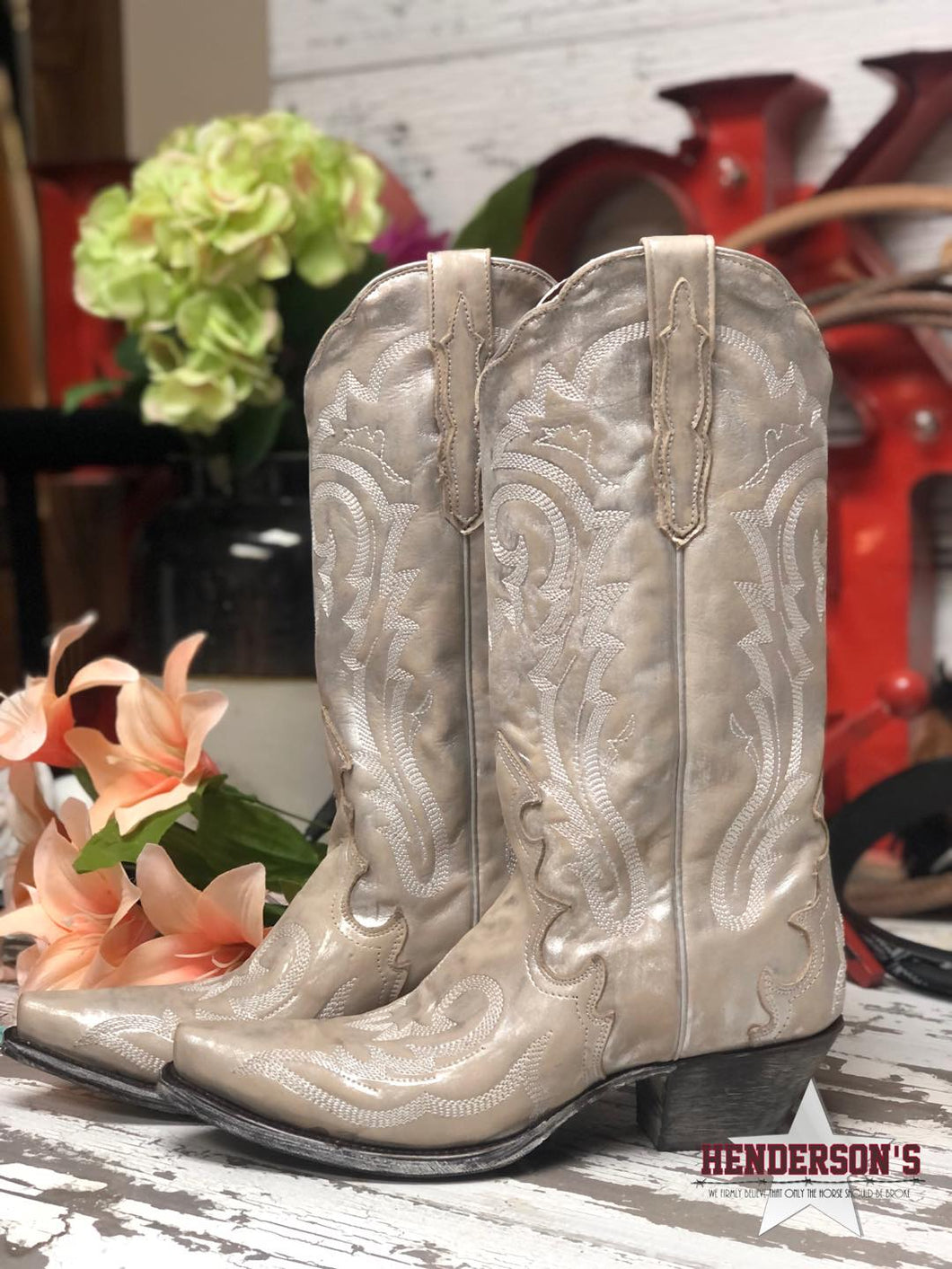 Silver Frost Bite Boots by Dan Post - Henderson's Western Store