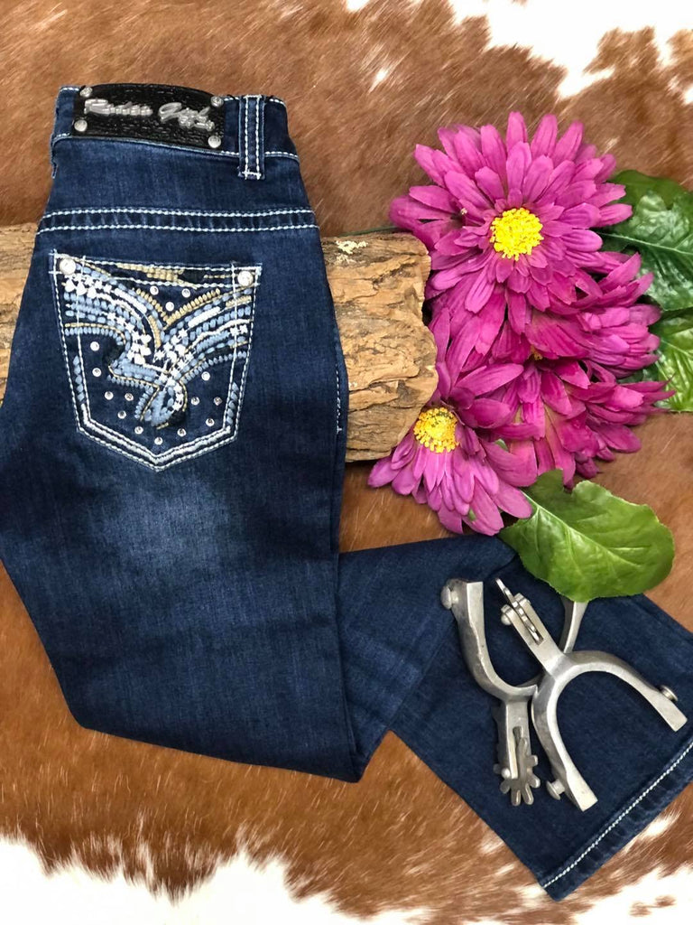 Rodeo Girl by Liz Jeans ~ Starry Night Girls Apparel Crazy Cowboy   