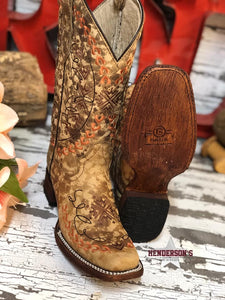 Load image into Gallery viewer, Straw Embroidery Boot - Henderson&#39;s Western Store