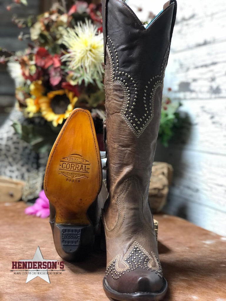 Studded Tall Western Boots by Corral - Henderson's Western Store