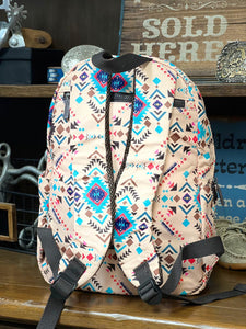 Load image into Gallery viewer, Diaper Backpack by Montana West ~ Tan Aztec - Henderson&#39;s Western Store