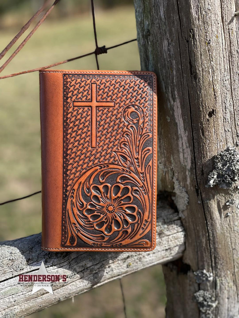 Tooled Leather Bible & Cover - Henderson's Western Store