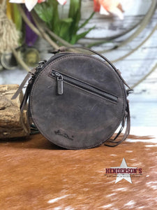 Load image into Gallery viewer, Tooled Leather Circle Bag by Montana West - Henderson&#39;s Western Store