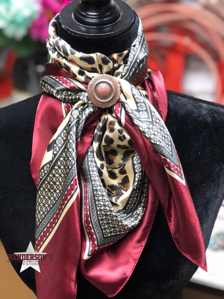 Rodeo Drive Wild Rags/Scarf ~ Touch of Burgundy - Henderson's Western Store