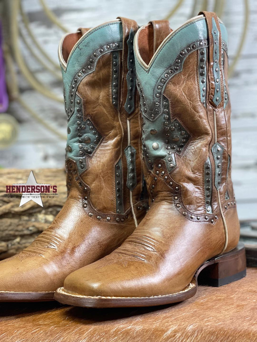 Dan Post Darby Boots ~ Turquoise - Henderson's Western Store