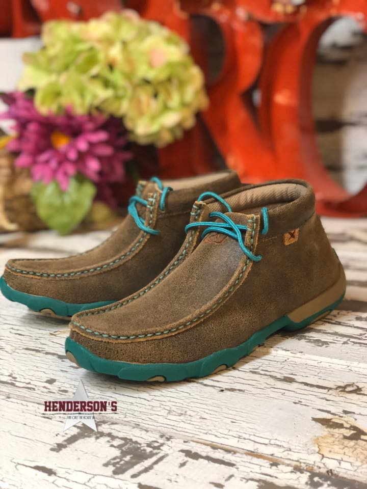 Women's Turq Fever Driving Moc - Henderson's Western Store