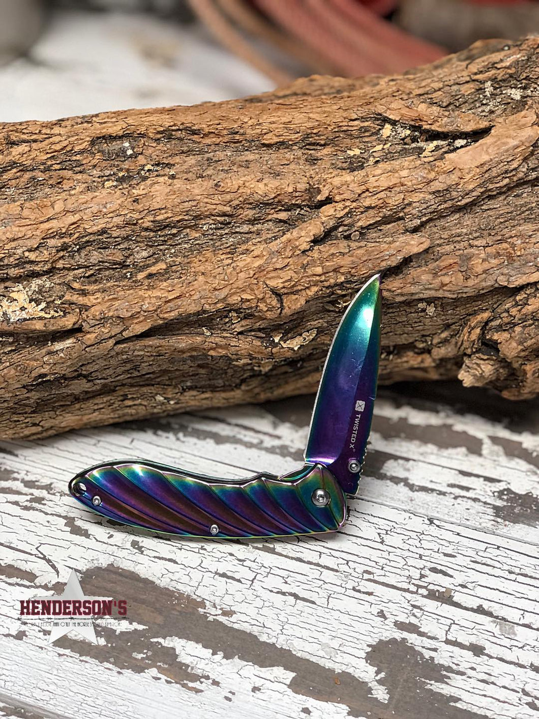 Twisted X Knife ~ Purple Seashell - Henderson's Western Store