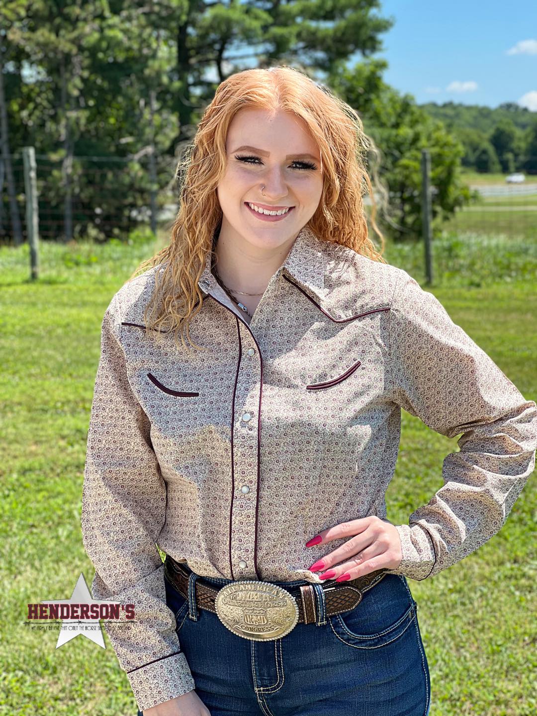 Vintage Floral Print Shirt - Henderson's Western Store