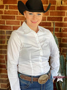 Solid Button Down Shirts ~ White - Henderson's Western Store