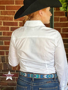 Solid Button Down Shirts ~ White - Henderson's Western Store