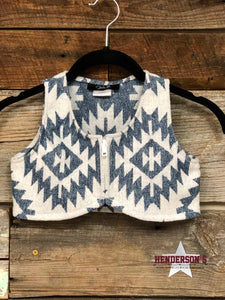 Load image into Gallery viewer, Wool Youth &quot;Mini&quot;  Bolero ~ Blue - Henderson&#39;s Western Store