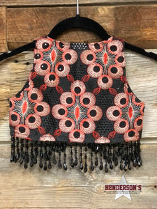 Load image into Gallery viewer, Black Ayala &quot;Mini&quot;  Youth Bolero ~ Beaded Fringe - Henderson&#39;s Western Store