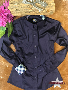 Load image into Gallery viewer, Youth Sateen Concealed Zipper Shirt ~ Deep Plum Children&#39;s Show Wear Royal Highness   
